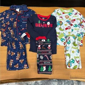 Boys 5T Winter/Christmas Pajamas Lot